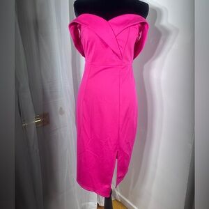 Elegant Pink Off-Shoulder Dress